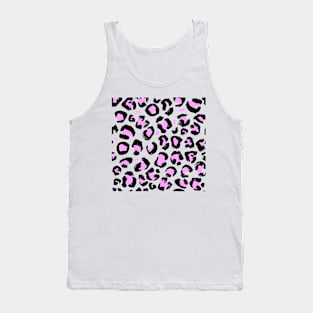 Pink Leopard Print Tank Top